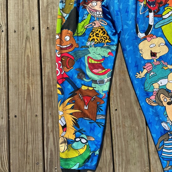 Nickleodeon Mens Sleep Lounge Pants L 36-38 90's classic Nickelodeon characters - Picture 5 of 12